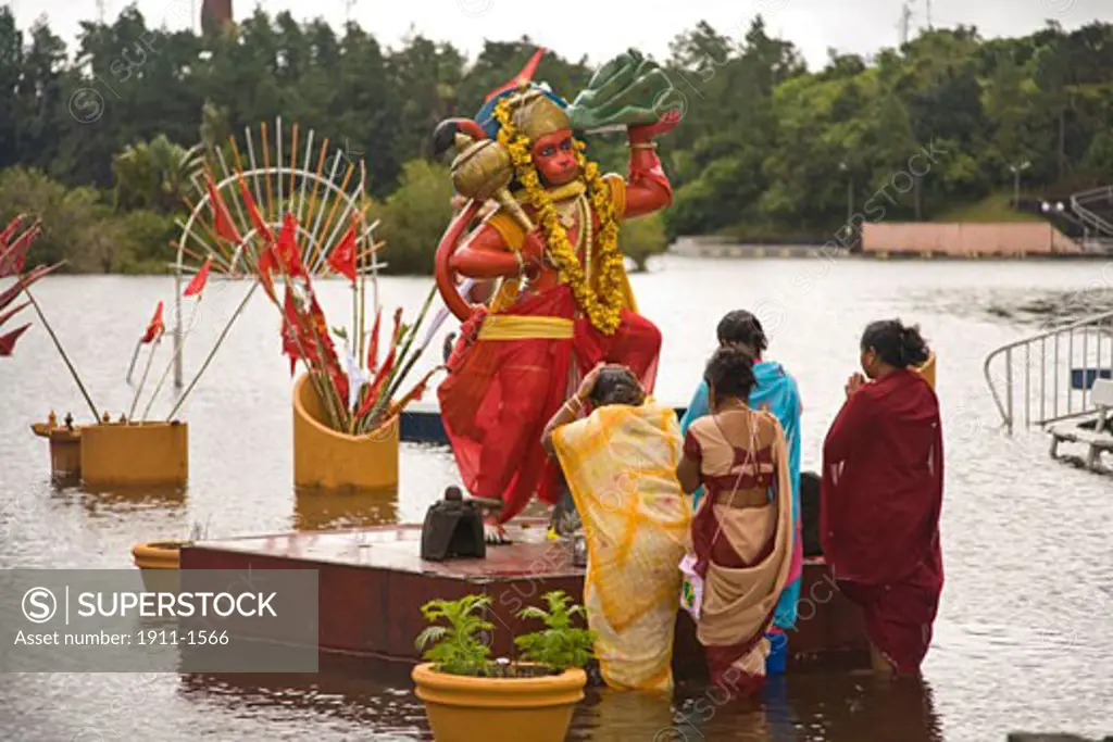 Grand Bassin-sacred Hindu site  Maha Shivaratri temple  Mauritius  Africa