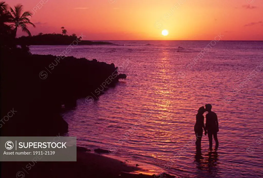 Anthonys Key Resort  Island Beach  Tropical Romance  Young Couple  Caribbean Beach Sunset