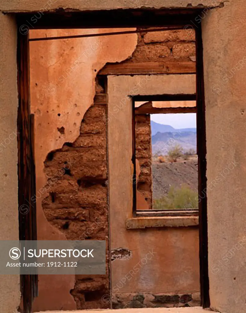 Adobe Walls at Swansea Ghost Town  Buckskin Mountains