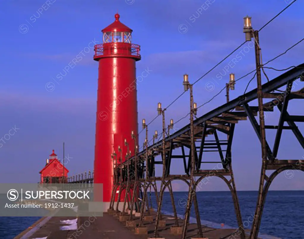 Grand Haven Lighthouse  Grand Haven  Michigan