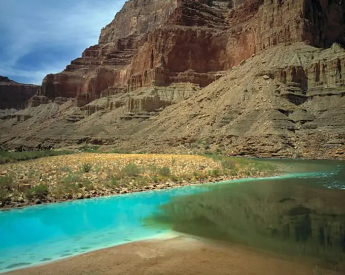 Confluence of Colorado  Little Colorado  Grand Canyon National Park  Arizona