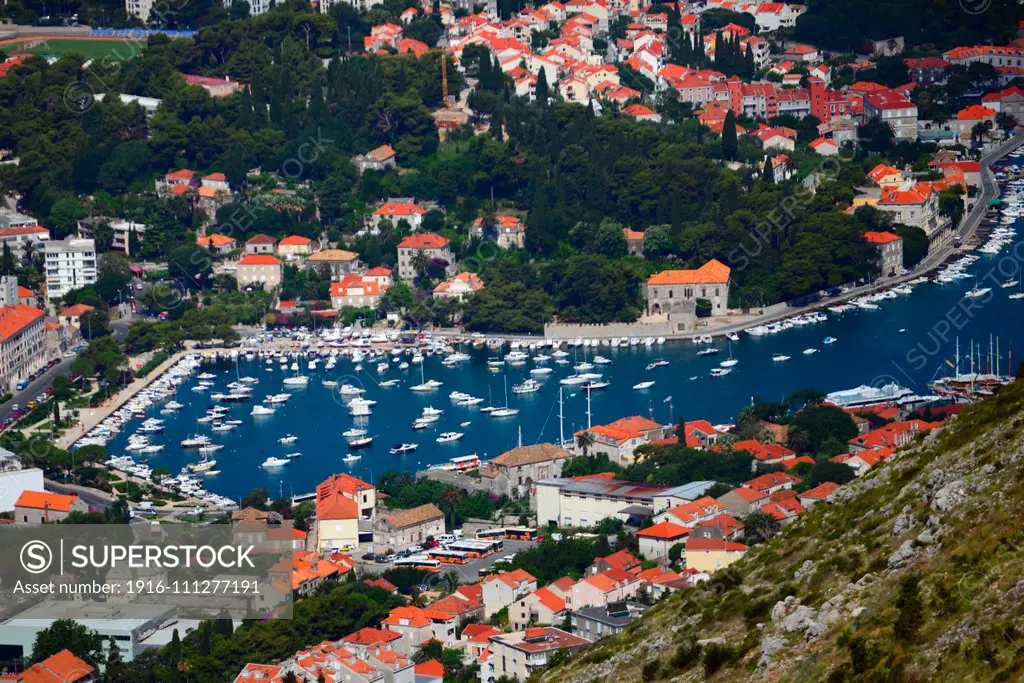 Views of the Old Town of Dubrovnik from above