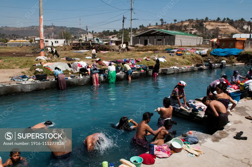 Public laundry, Totonicapan, Guatemala.