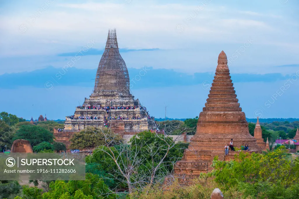 The Temples of bagan in Myanmar.