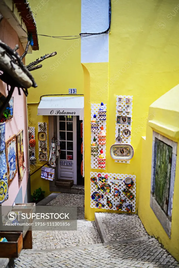 Craft shops in Sintra, Portugal