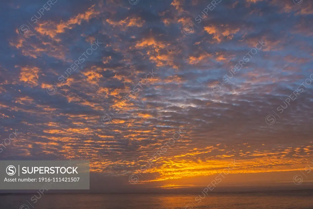 Sunrise on the Sea of Cortez at Los Barriles, Baja California Sur, Mexico.