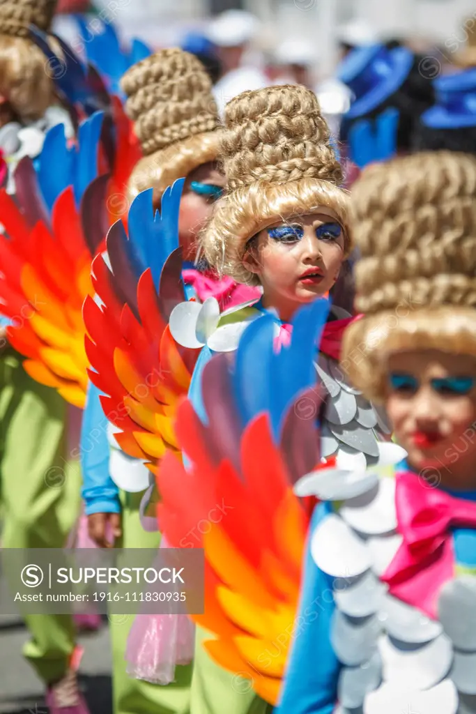 Children's parade crews, Desfile de Cuadrillas Infantiles.