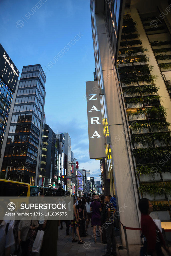 Zara store in Ginza, Tokyo, Japan - SuperStock