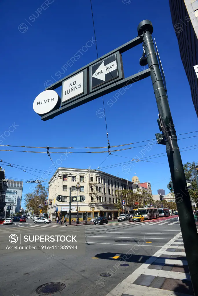 Traffic sign in San Francisco.