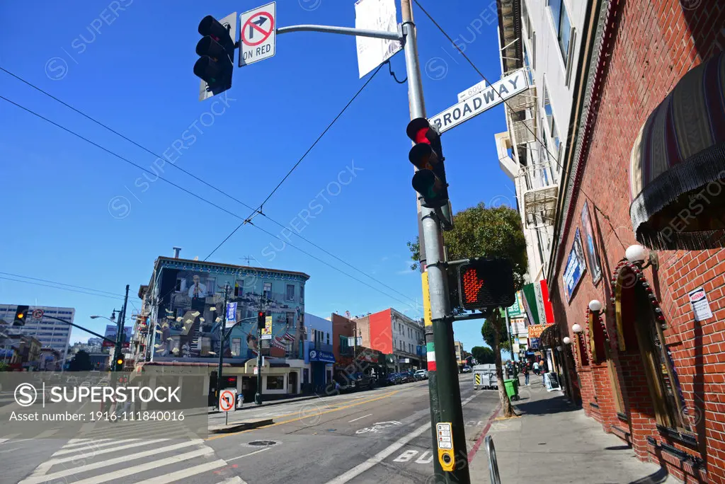 Broadway street in San Francisco.