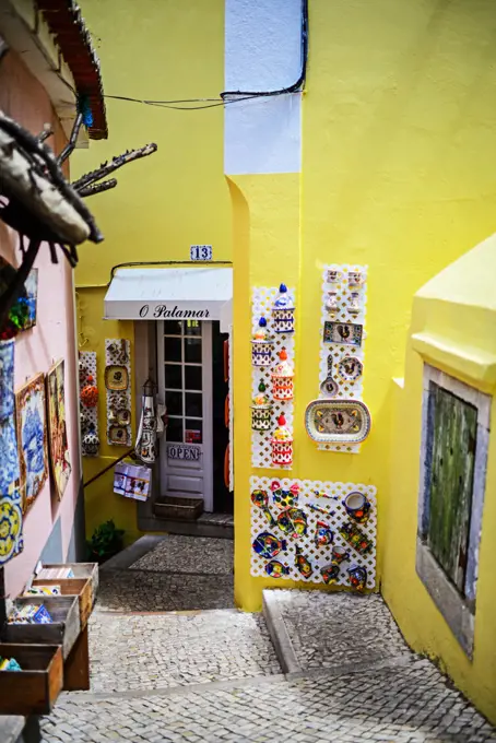 Craft shops in Sintra, Portugal