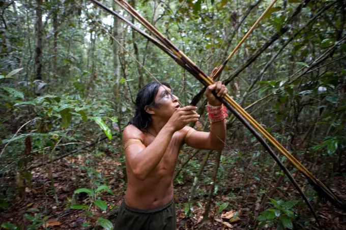 Xingu Indians in the Amazone, Brazil