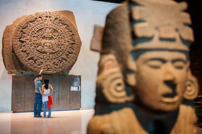 The Aztec Stone of the Sun, National Museum of Anthropology, Mexico City, Mexico