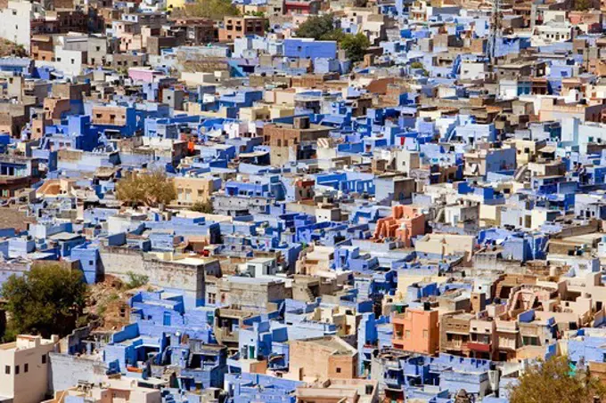 Jodhpur as seen from Mehrangarh fort, Rajasthan, India