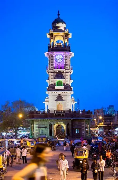 Sardar Market and clocktower,Jodhpur, Rajasthan, India