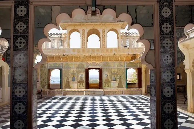 Terrace,City Palace,Udaipur, Rajasthan, india