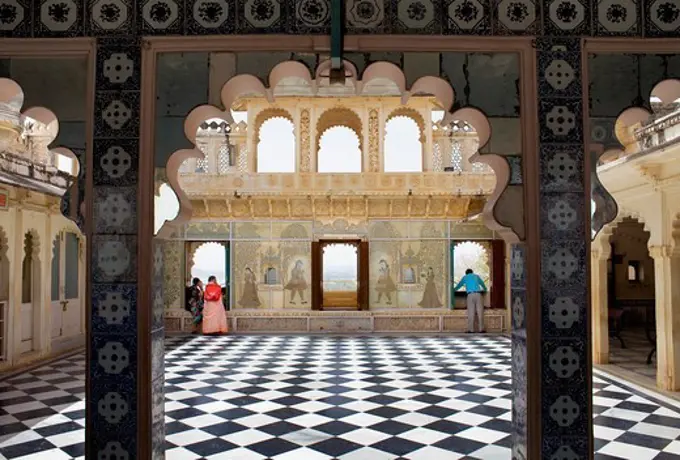 Terrace,City Palace,Udaipur, Rajasthan, india