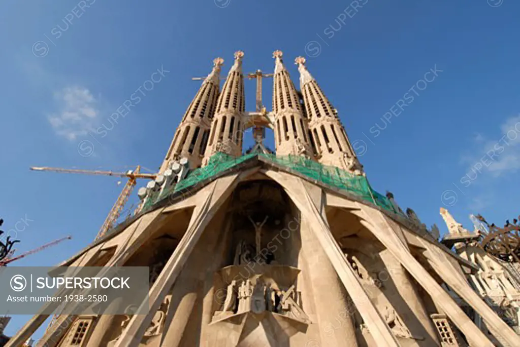 Works at Antoni Gaudi s Sagrada Familia  Barcelona  Spain