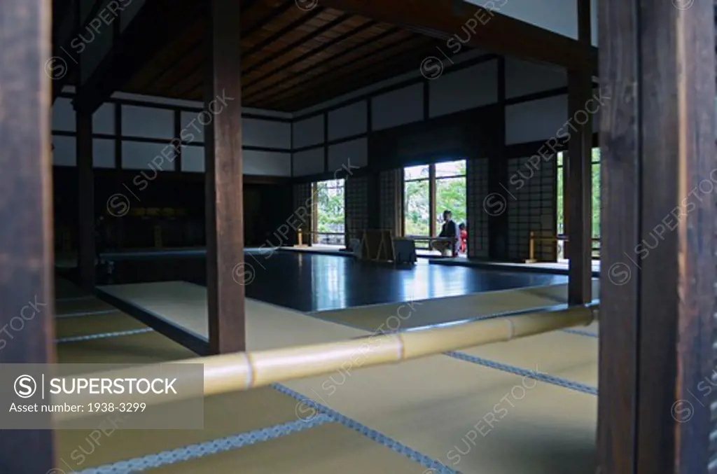 Interiors of a temple, Shokoku-ji Temple, Kyoto Prefecture, Honshu, Japan