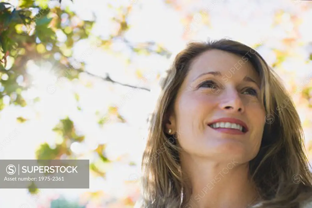 Close-up of a woman smiling, Chatham, Cape Cod, Massachusetts, USA