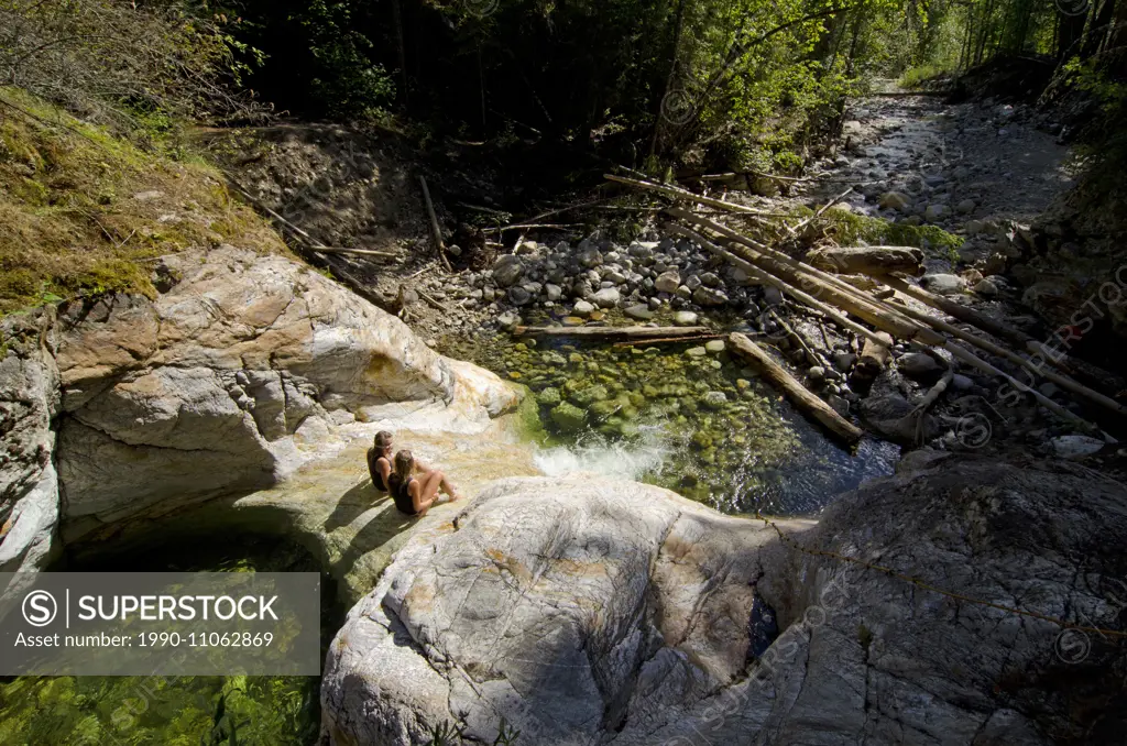 Swimming, Ashton Creek, near Enderby, British Columbia, Canada.