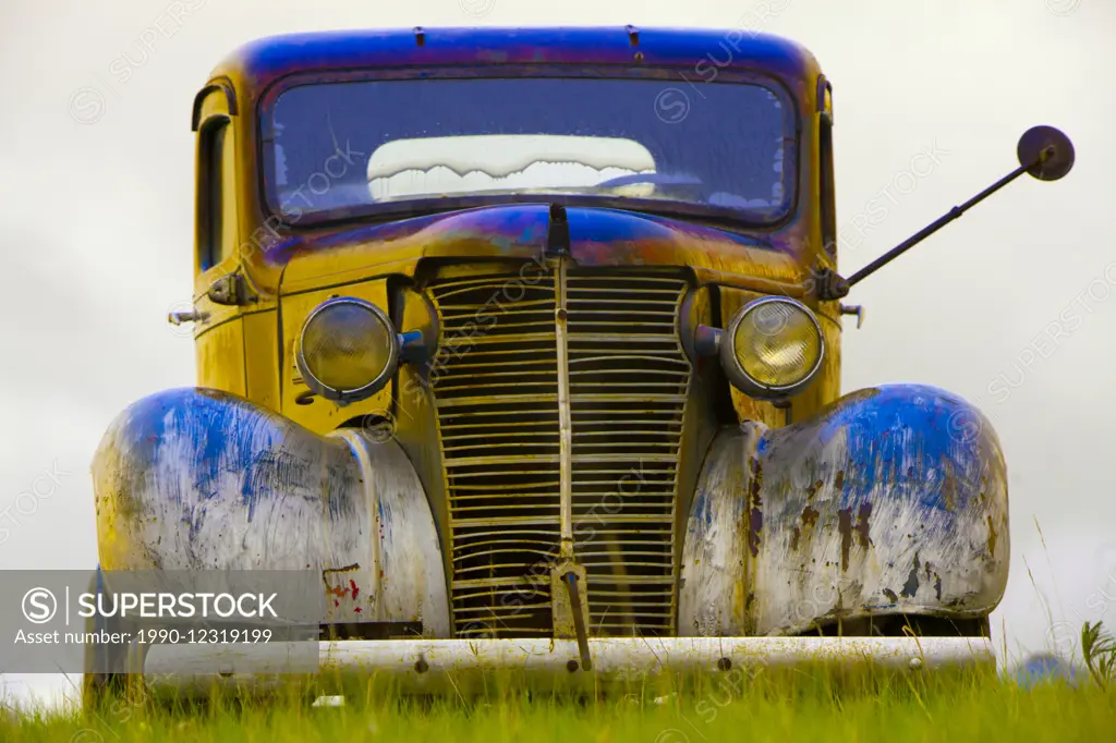 Old Chevy truck on the Canadian Prairies