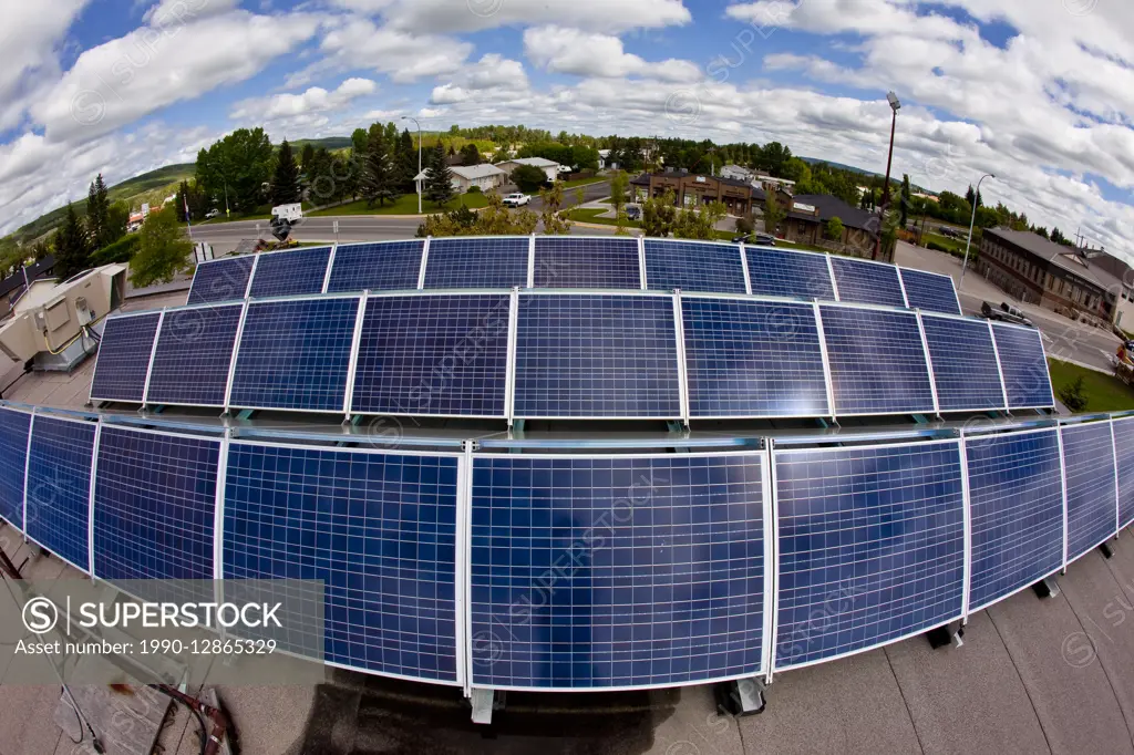 Solar panels, Alberta, Canada.