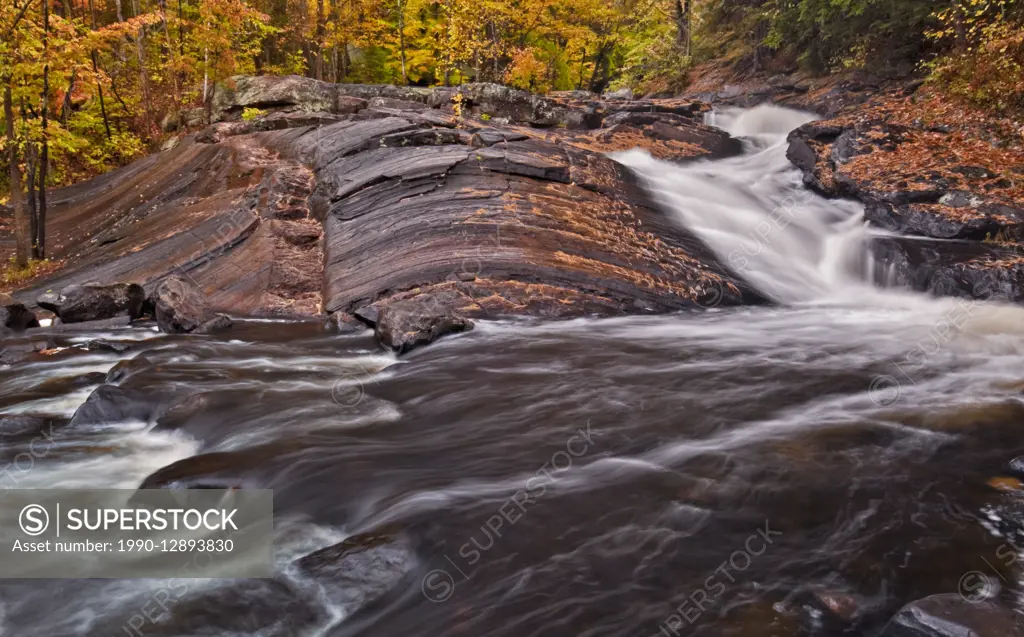 Stubb's Falls on the Little East River in Arrowhead Provincial Park in, Huntsville, Ontario, Canada