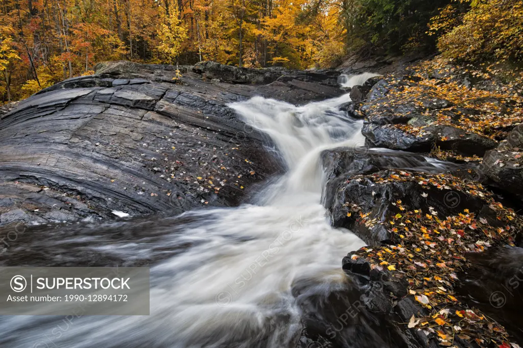 Stubb's Falls on the Little East River in Arrowhead Provincial Park in, Huntsville, Ontario, Canada.