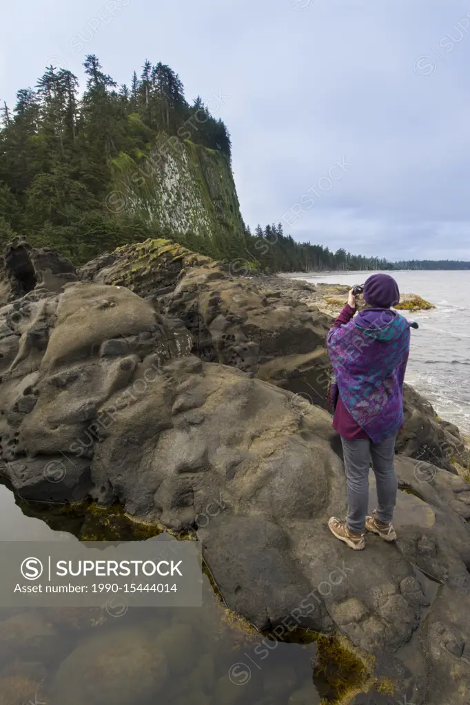 Tow Hill and Agate Beach, Haida Gwaii, formerly known as Queen Charlotte Islands, British Columbia, Canada