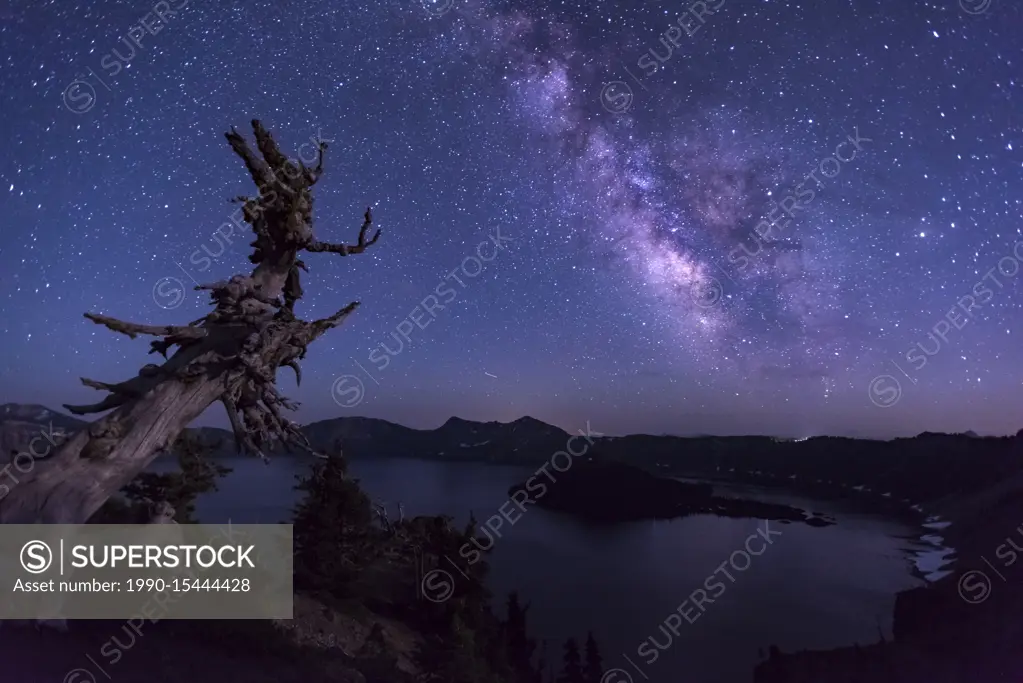 Milky Way, Crater Lake National Park, Oregon, USA