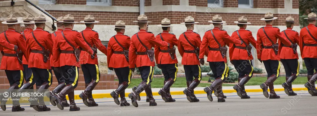 Sergeant Major´s Parade and graduation ceremony at the RCMP Academy, Regina, Saskatchewan, Canada