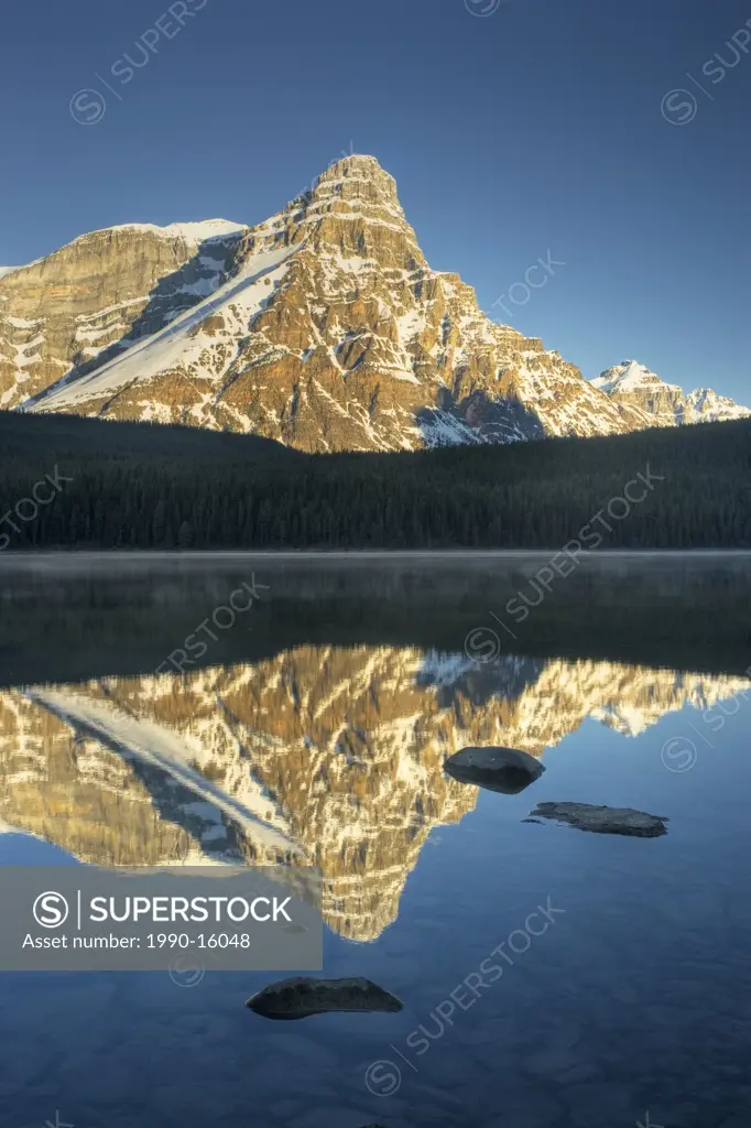 Upper Waterfowl Lake with Mount Chephren, Banff National Park, Alberta, Canada