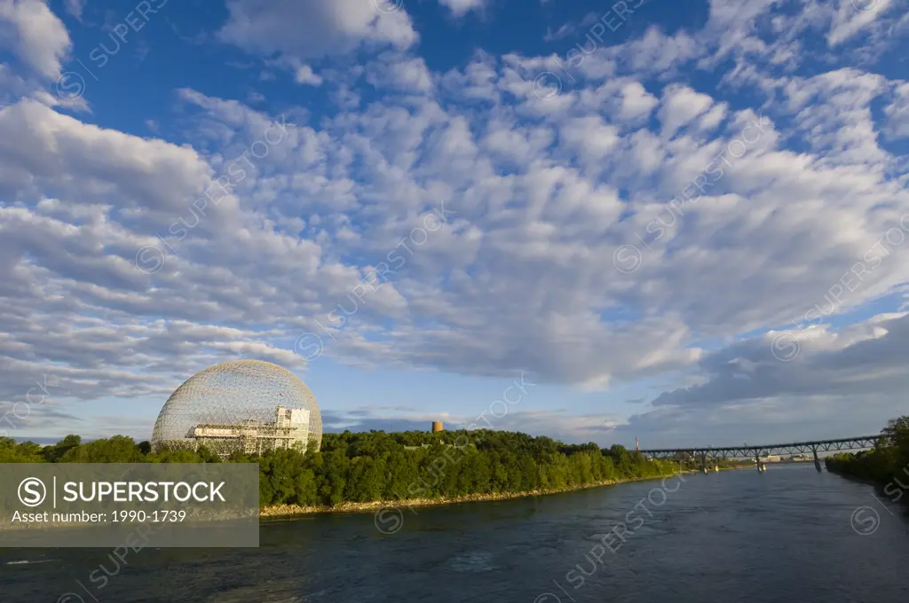 Montreal Biosphere a geodesic dome originally built as US pavillion at Expo 67, Montreal, Quebec, Canada