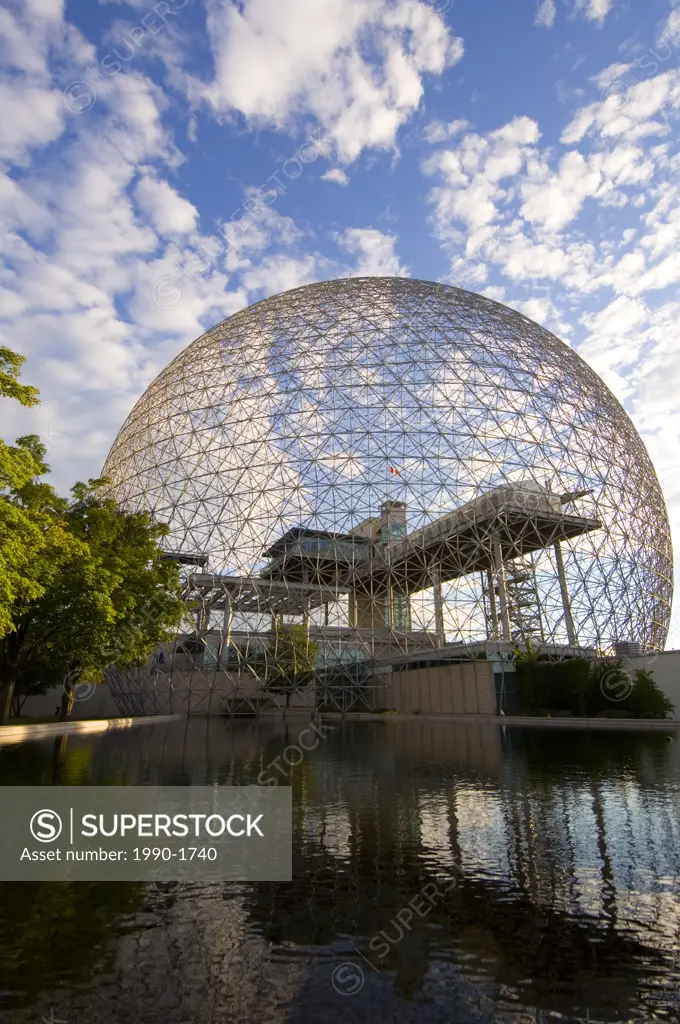 Montreal Biosphere a geodesic dome originally built as US pavillion at Expo 67, Montreal, Quebec, Canada