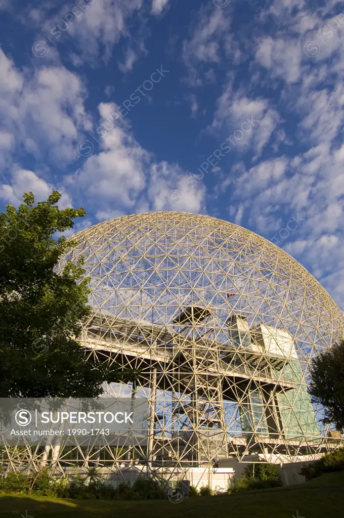 Montreal Biosphere a geodesic dome originally built as US pavillion at Expo 67, Montreal, Quebec, Canada