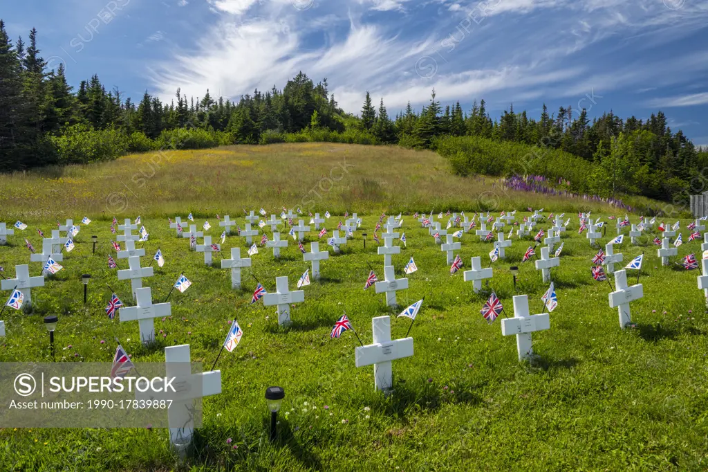 World War One memorial to Newfoundland Regiment veterans who fought at Beaumont Hamel, Ferryland, Newfoundland and Labrador NL, Canada