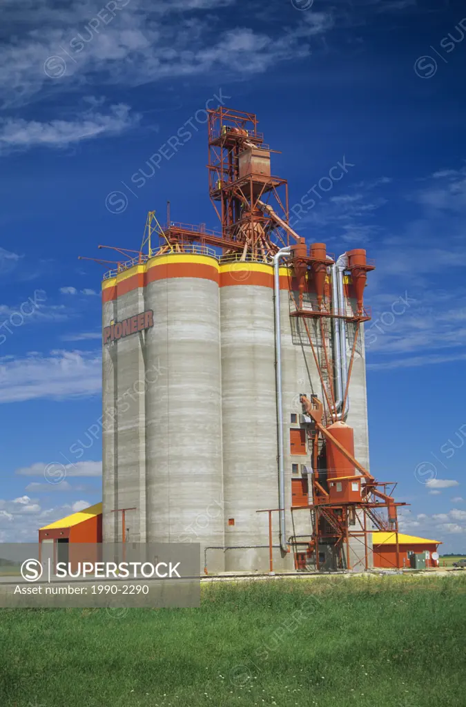 Grain elevator, Brunkhild, Manitoba, Canada