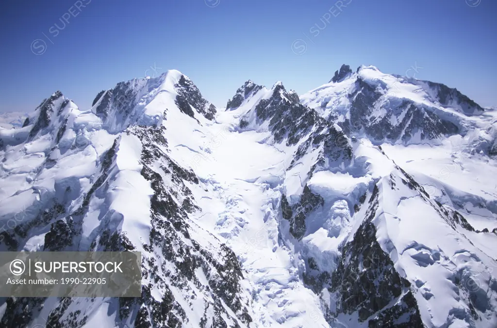 Coast Range, Mount Waddington, tallest peak entirely in British Columbia, Canada