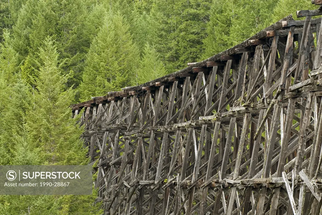 Kinsol trestle, part of the Trans Canada Trail, Vancouver island, British Columbia, Canada