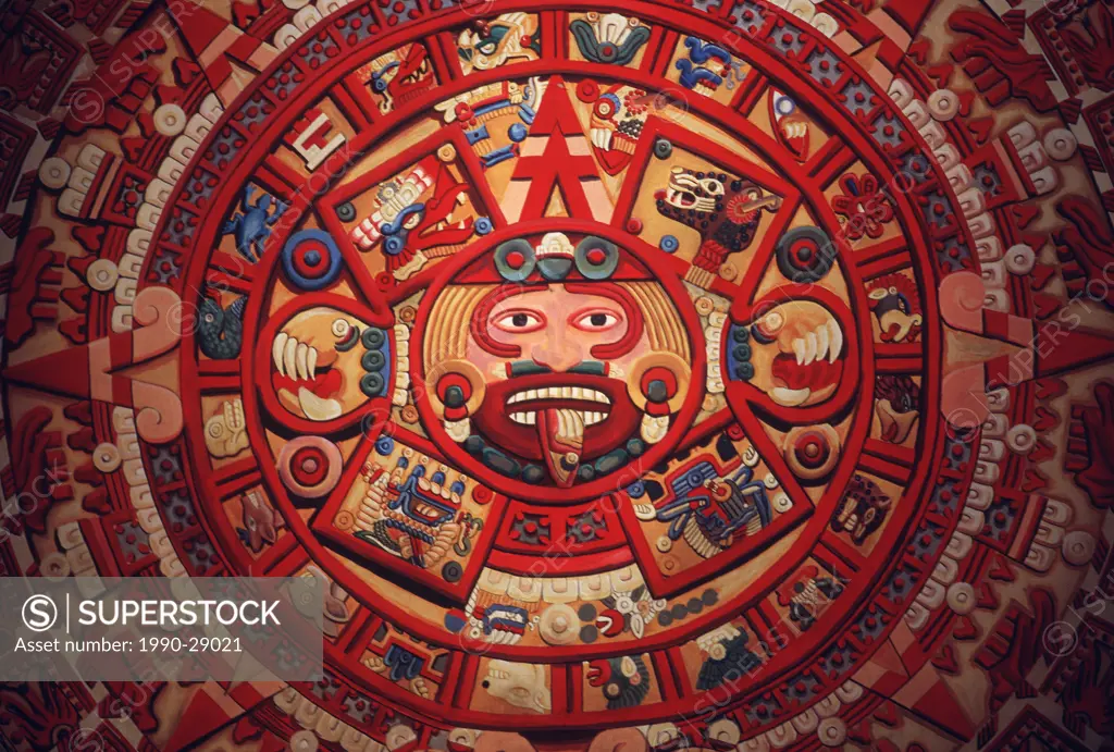 Mexico City, aztec calendar