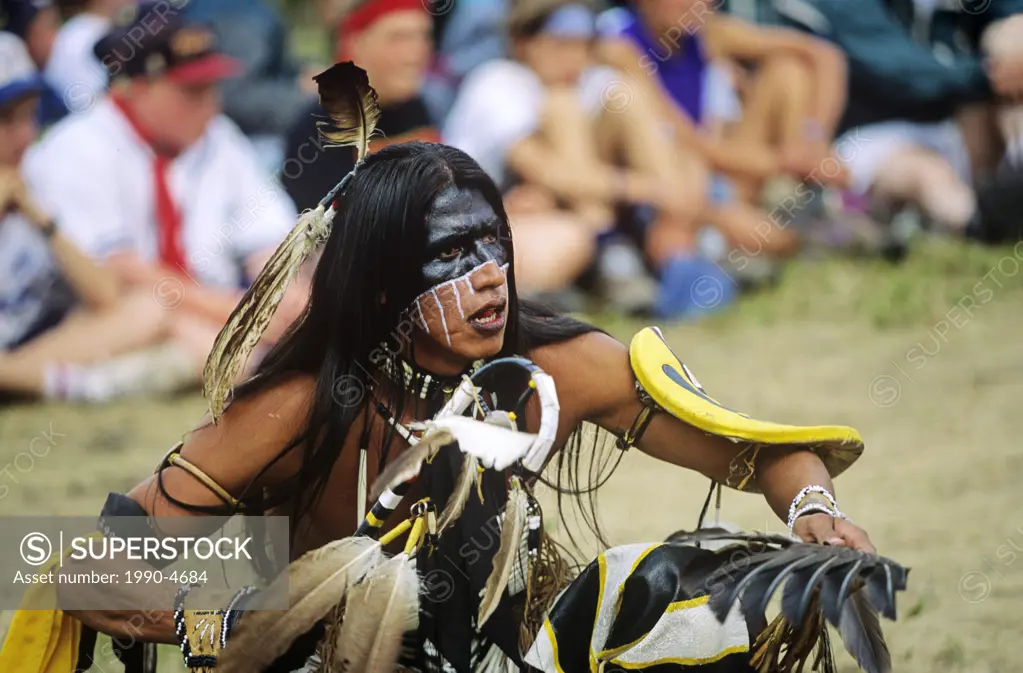 Indigenous Dancer, Kananaskis, Alberta, Canada