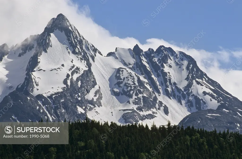 Weeskinisht Peak of the ´Seven Sisters´ mountain range near Kitwanga, British Columbia, Canada