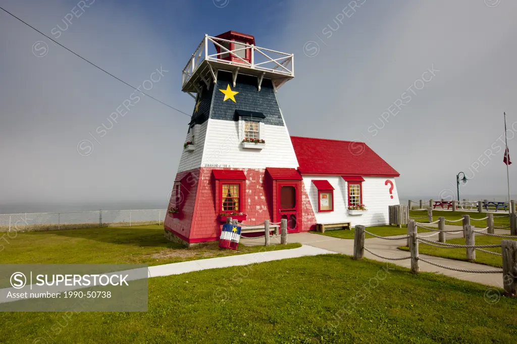 Acadian lighthouse, Grande_Anse, New Brunswick, Canada