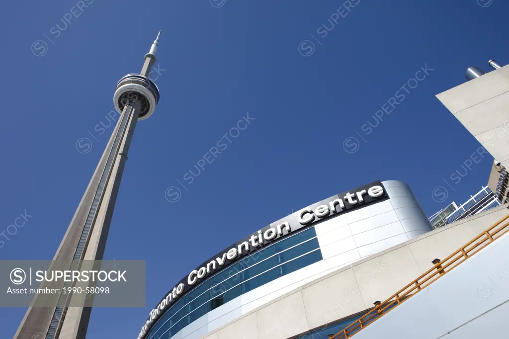 CN Tower from the Metro Toronto Convention Centre, Toronto, Canada