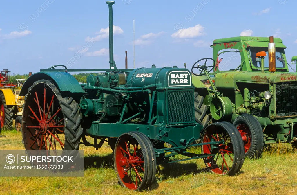 Antique tractors, Pioneer Acres Museum, Irricana, Alberta, Canada