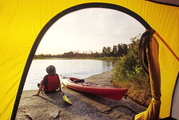 Along the Whiteshell River, Whiteshell Provincial Park, Manitoba, Canada.