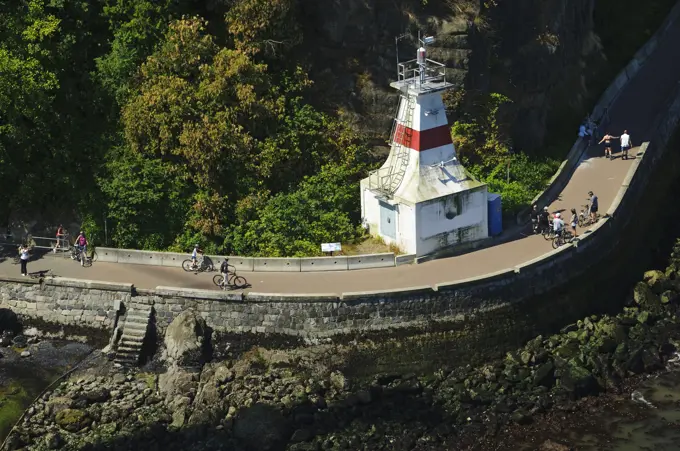 Stanley Park Seawall. Vancouver, British Columbia. Canada