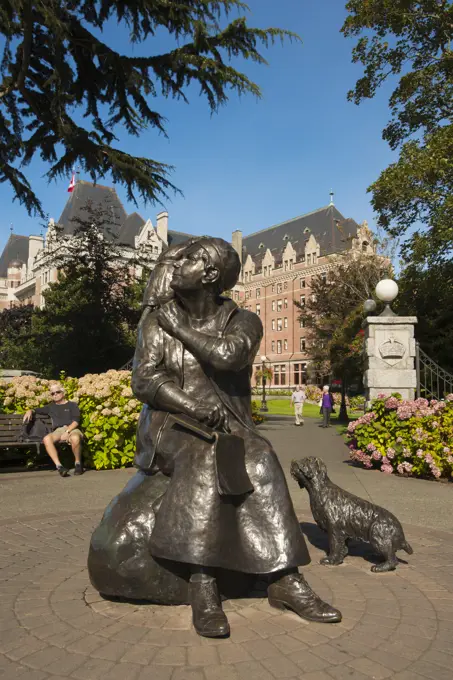 Emily Carr Statue,Victoria, British Columbia, Canada