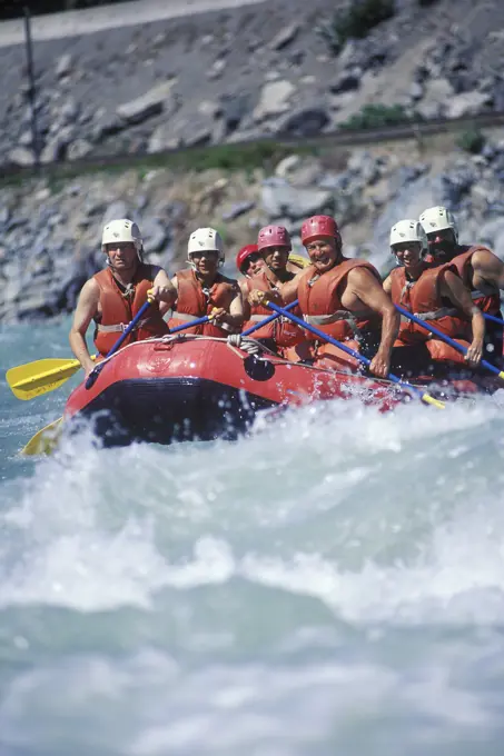 Green River whitewater raft adventure, Whistler, British Columbia, Canada